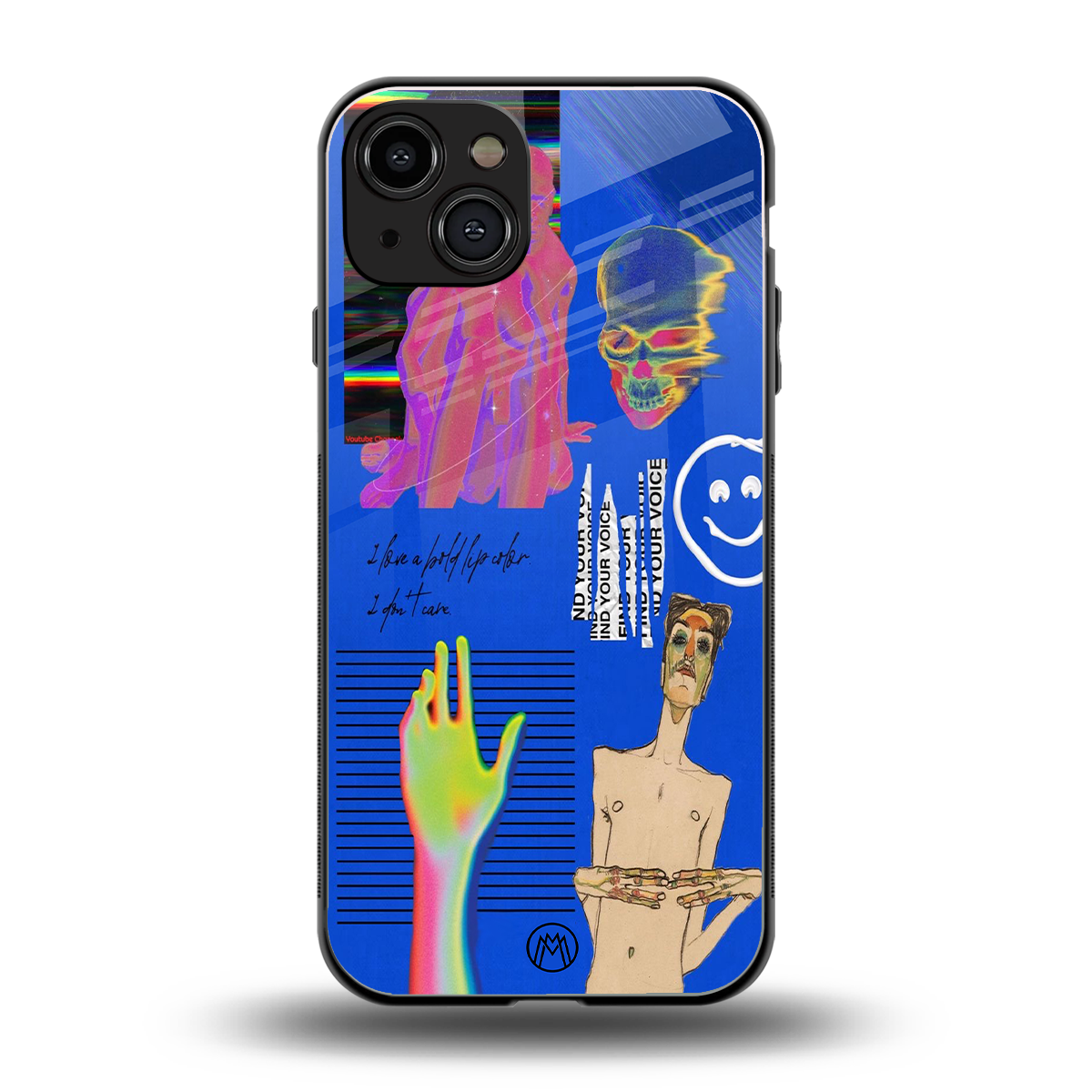 lip love back phone cover | glass case for iphone 14