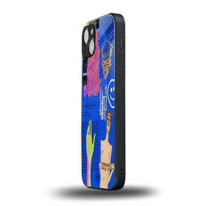 lip love back phone cover | glass case for iphone 15