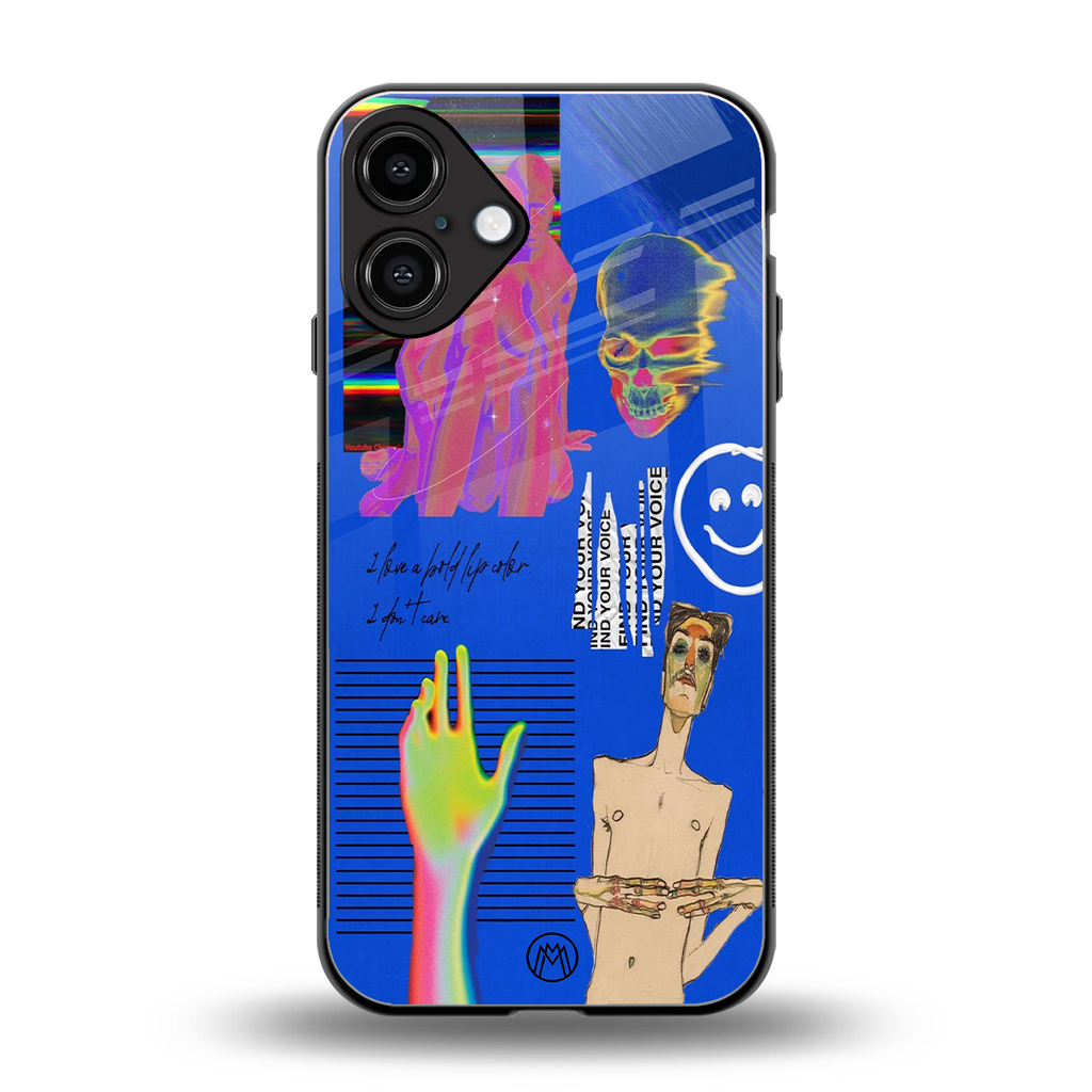 lip love back phone cover | glass case for iphone 16 plus