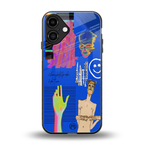 lip love back phone cover | glass case for iphone 16 plus