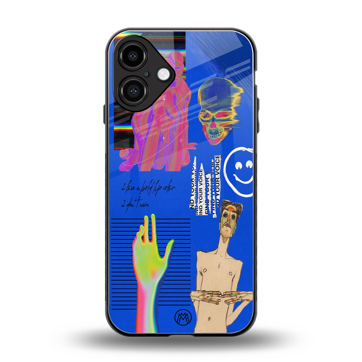 lip love back phone cover | glass case for iphone 16 plus