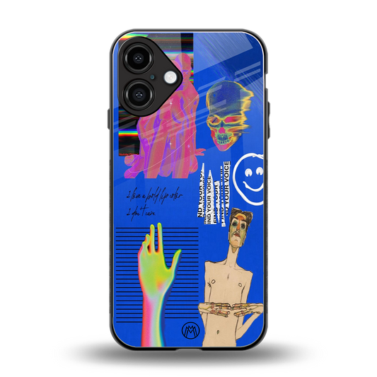 lip love back phone cover | glass case for iphone 16 plus