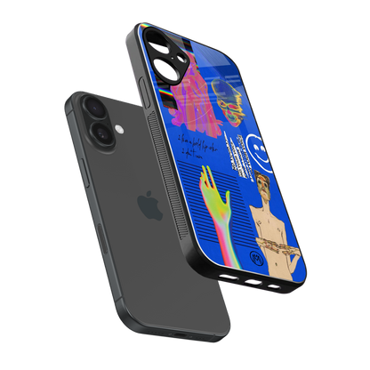 lip love back phone cover | glass case for iphone 16 plus