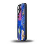 lip love back phone cover | glass case for iphone 16 plus