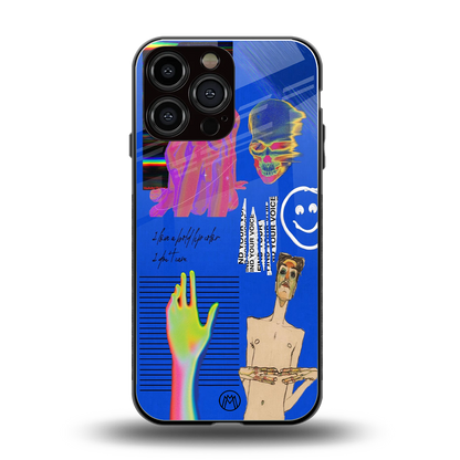 lip love back phone cover | glass case for iphone 16 pro max