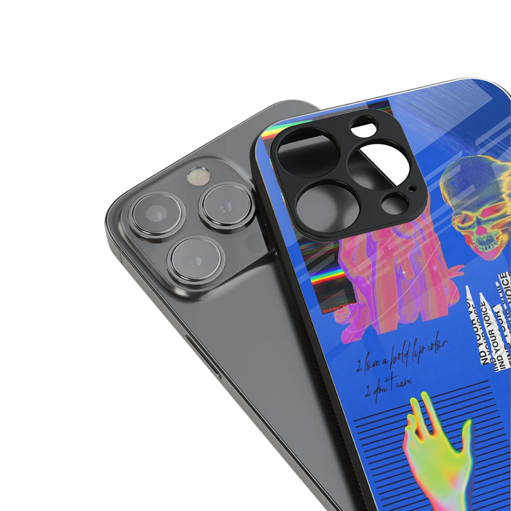 lip love back phone cover | glass case for iphone 13 pro