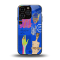 lip love back phone cover | glass case for iphone 16 pro