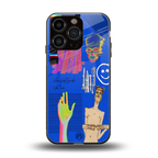 lip love back phone cover | glass case for iphone 16 pro