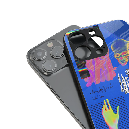 lip love back phone cover | glass case for iphone 16 pro max