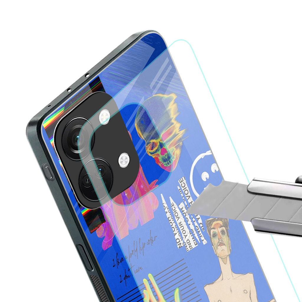 lip love back phone cover | glass case for oneplus nord 3