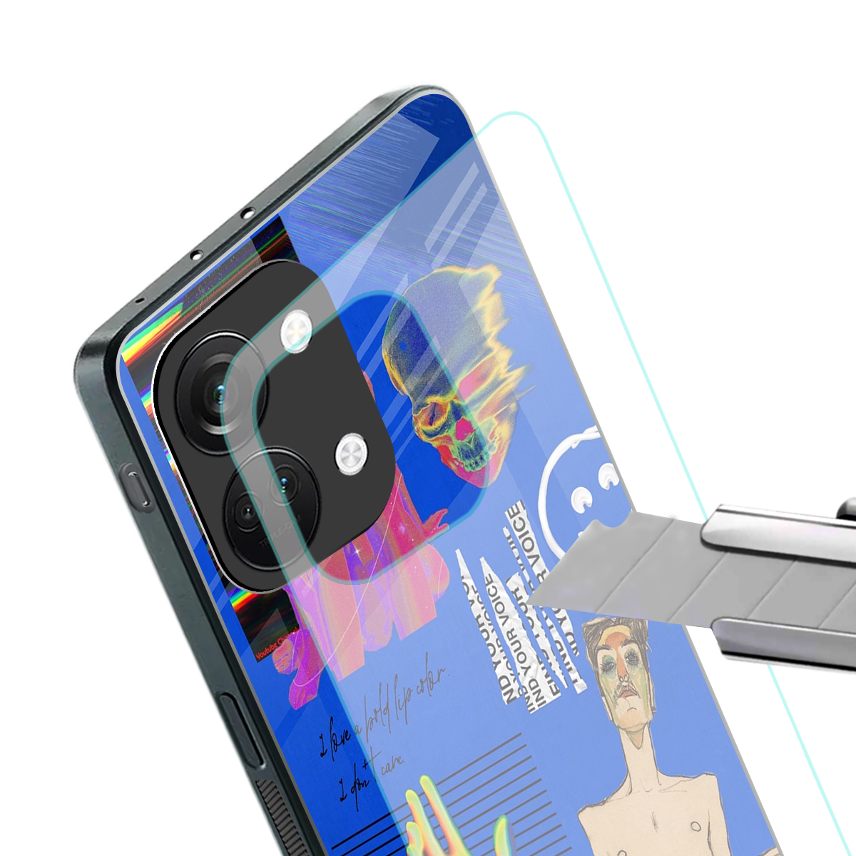 lip love back phone cover | glass case for oneplus nord 3
