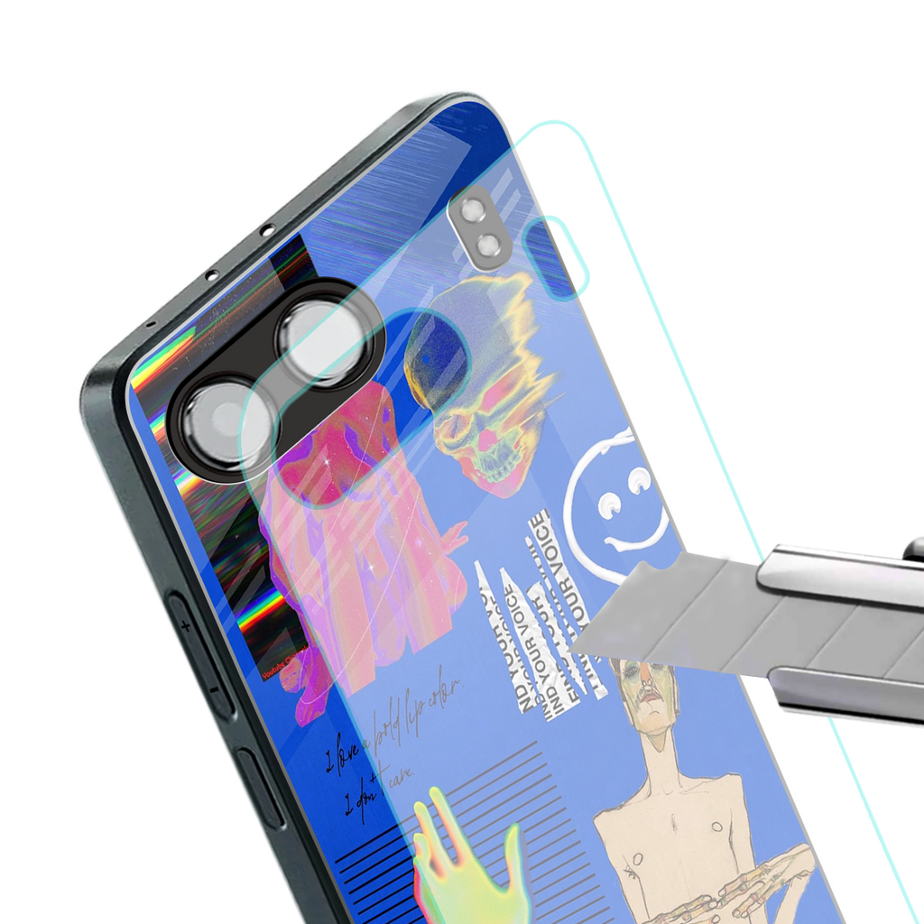 lip love back phone cover | glass case for oneplus nord 4
