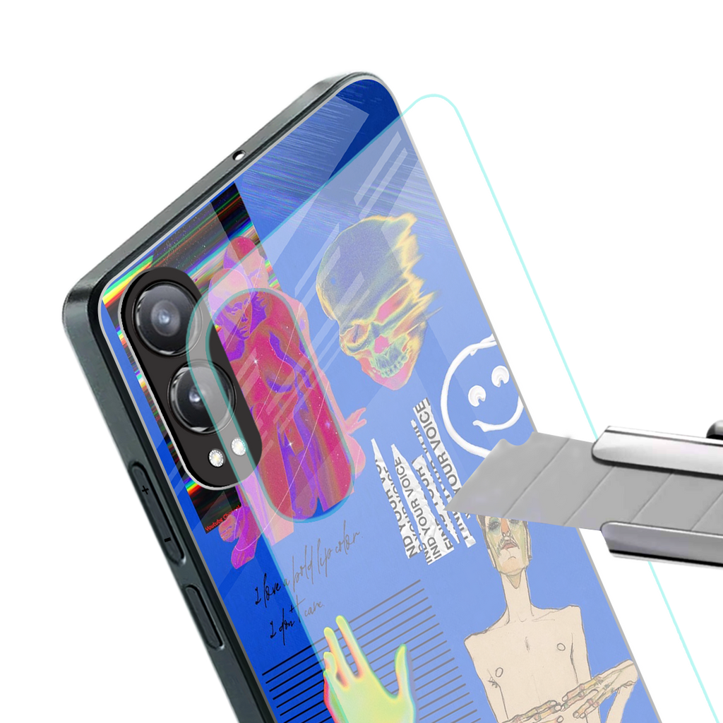 lip love back phone cover | glass case for oneplus nord ce 4 lite