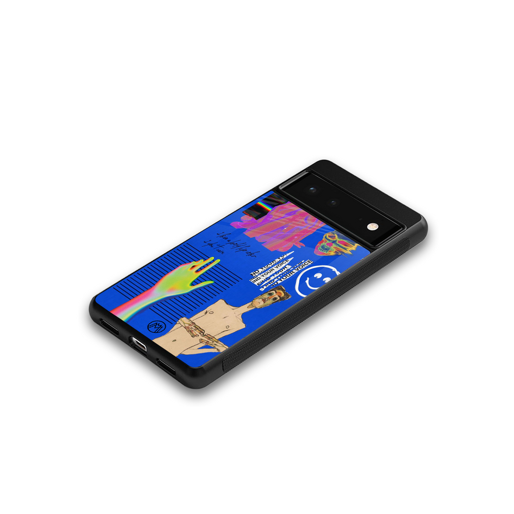 lip love back phone cover | glass case for google pixel 6