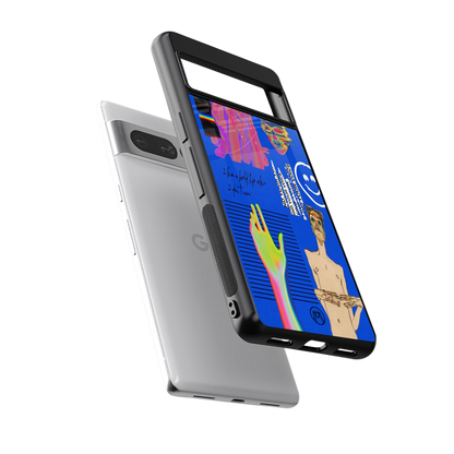 lip love back phone cover | glass case for google pixel 7 pro