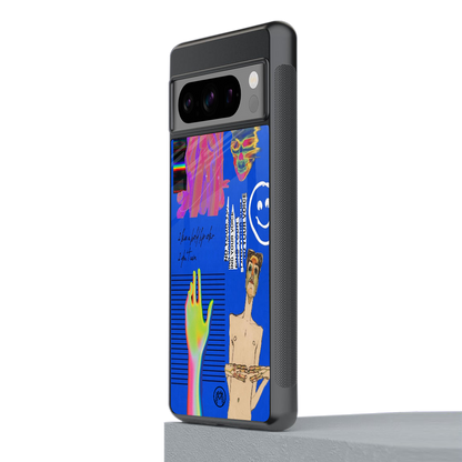 lip love back phone cover | glass case for google pixel 8 pro