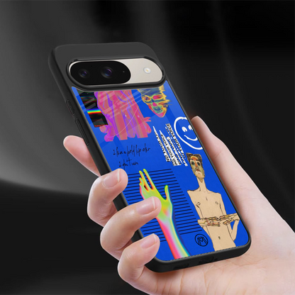 lip love back phone cover | glass case for google pixel 9