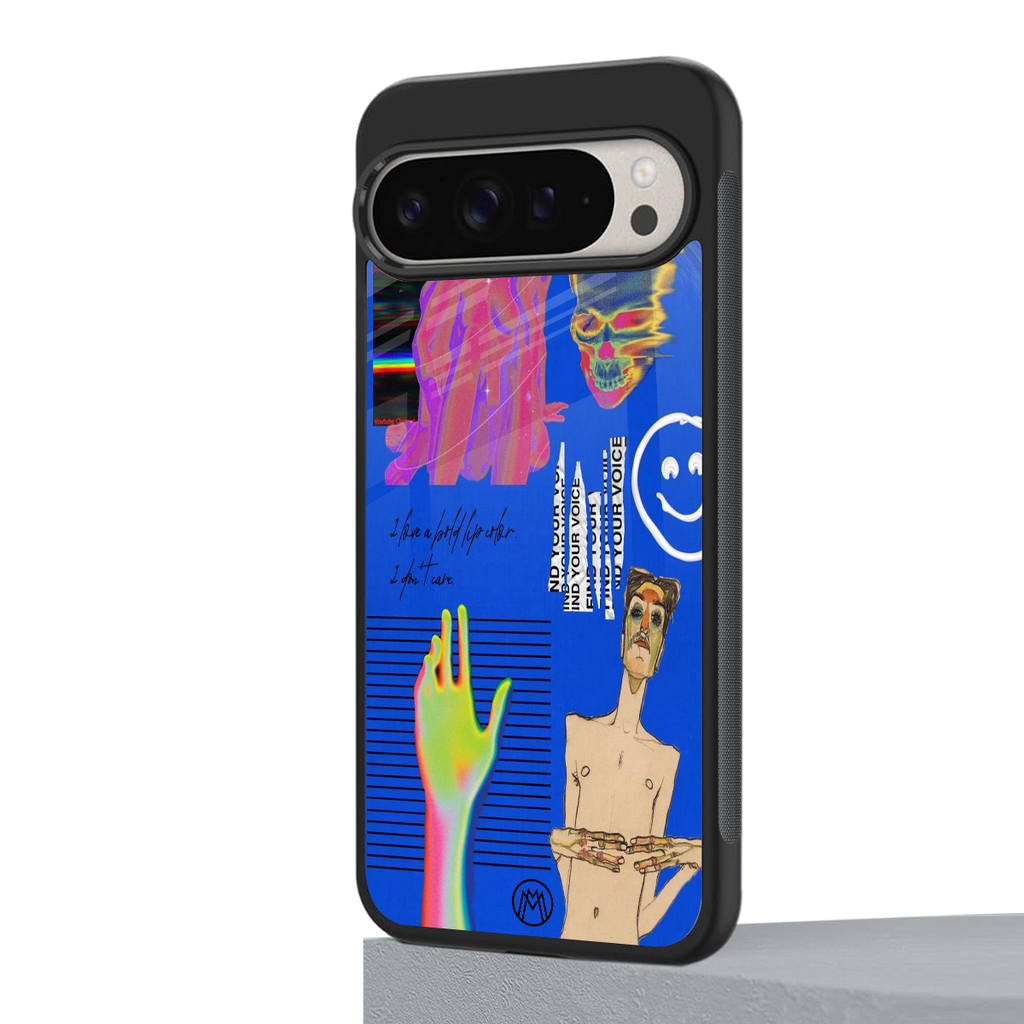 lip love back phone cover | glass case for google pixel 9 pro