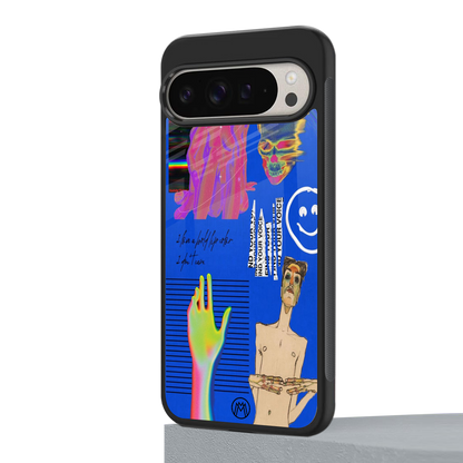 lip love back phone cover | glass case for google pixel 9 pro xl