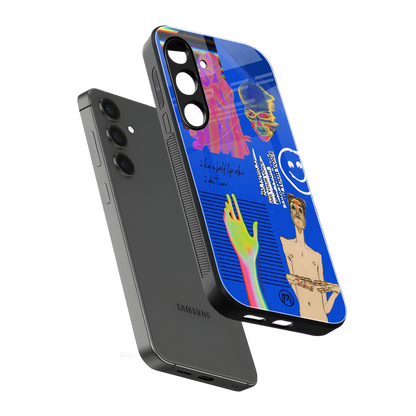 lip love back phone cover | glass case for samsung galaxy s25 plus