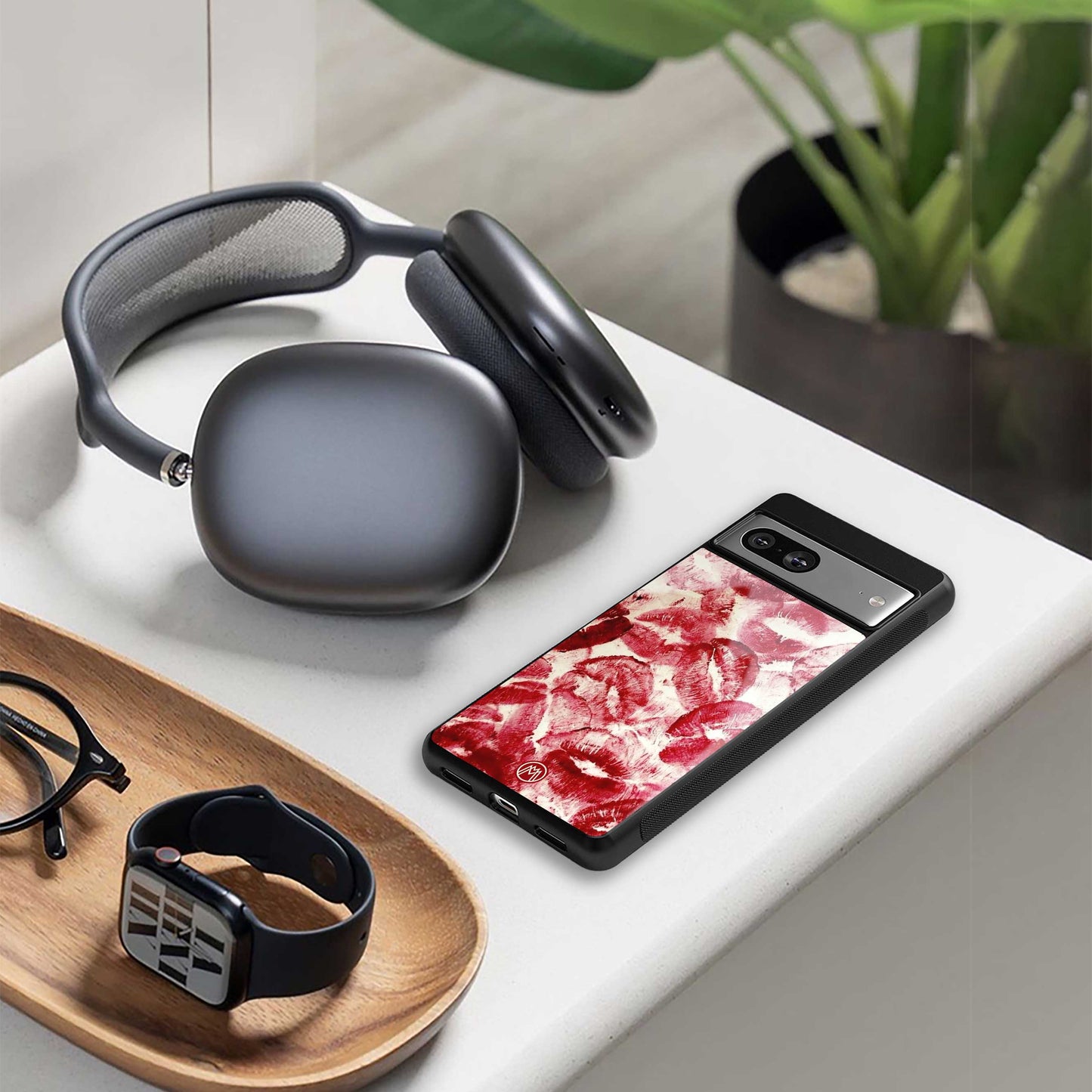lip glam back phone cover | glass case for oneplus nord 4