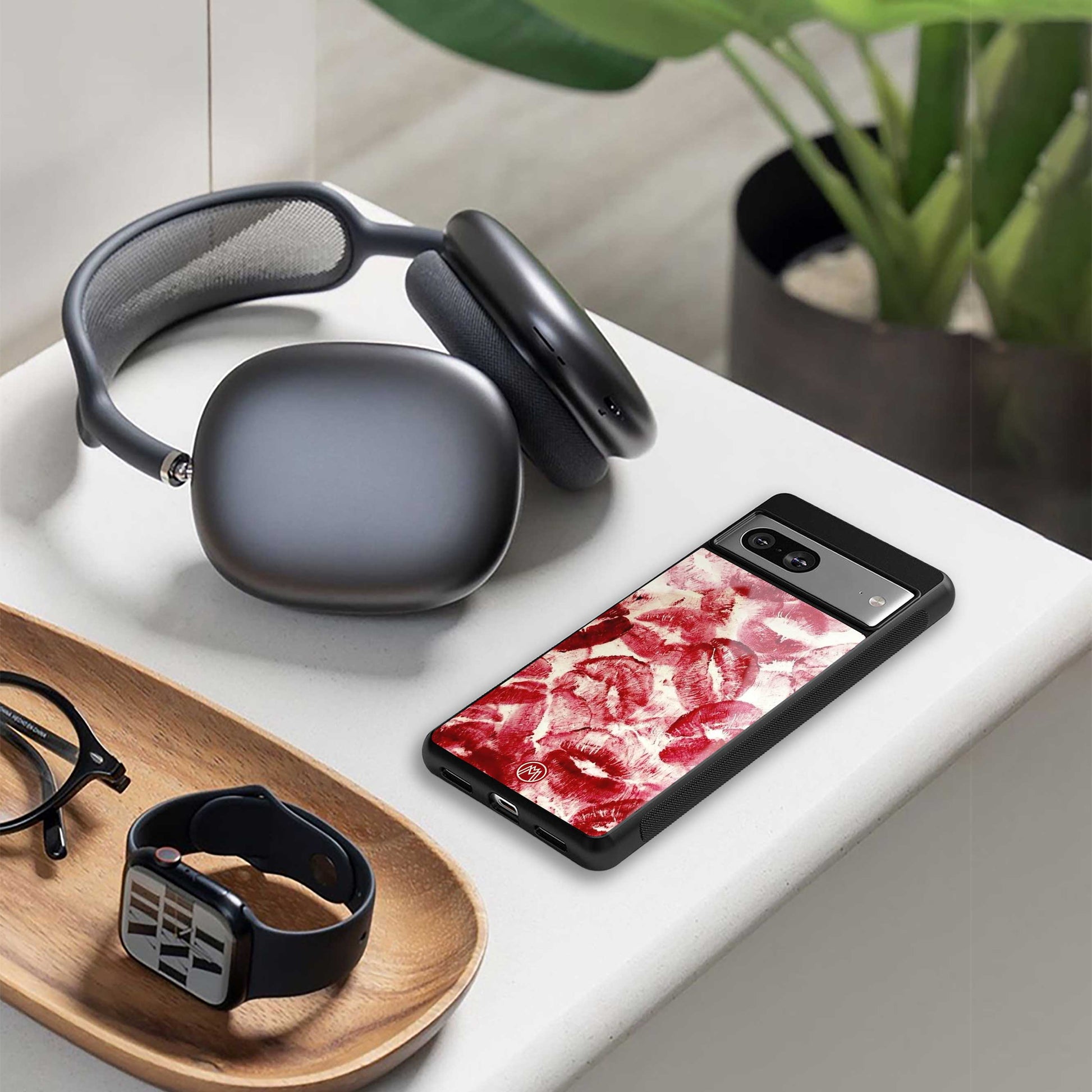 lip glam back phone cover | glass case for oneplus nord 4