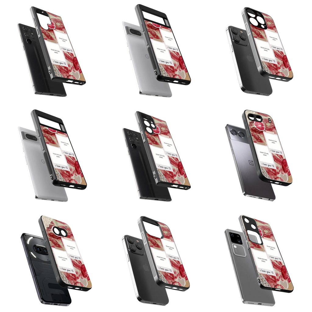 Polaroid Personalised Glass Phone Case