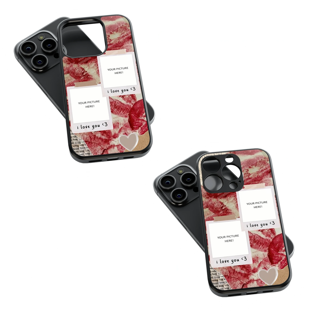 Polaroid Personalised Glass Phone Case