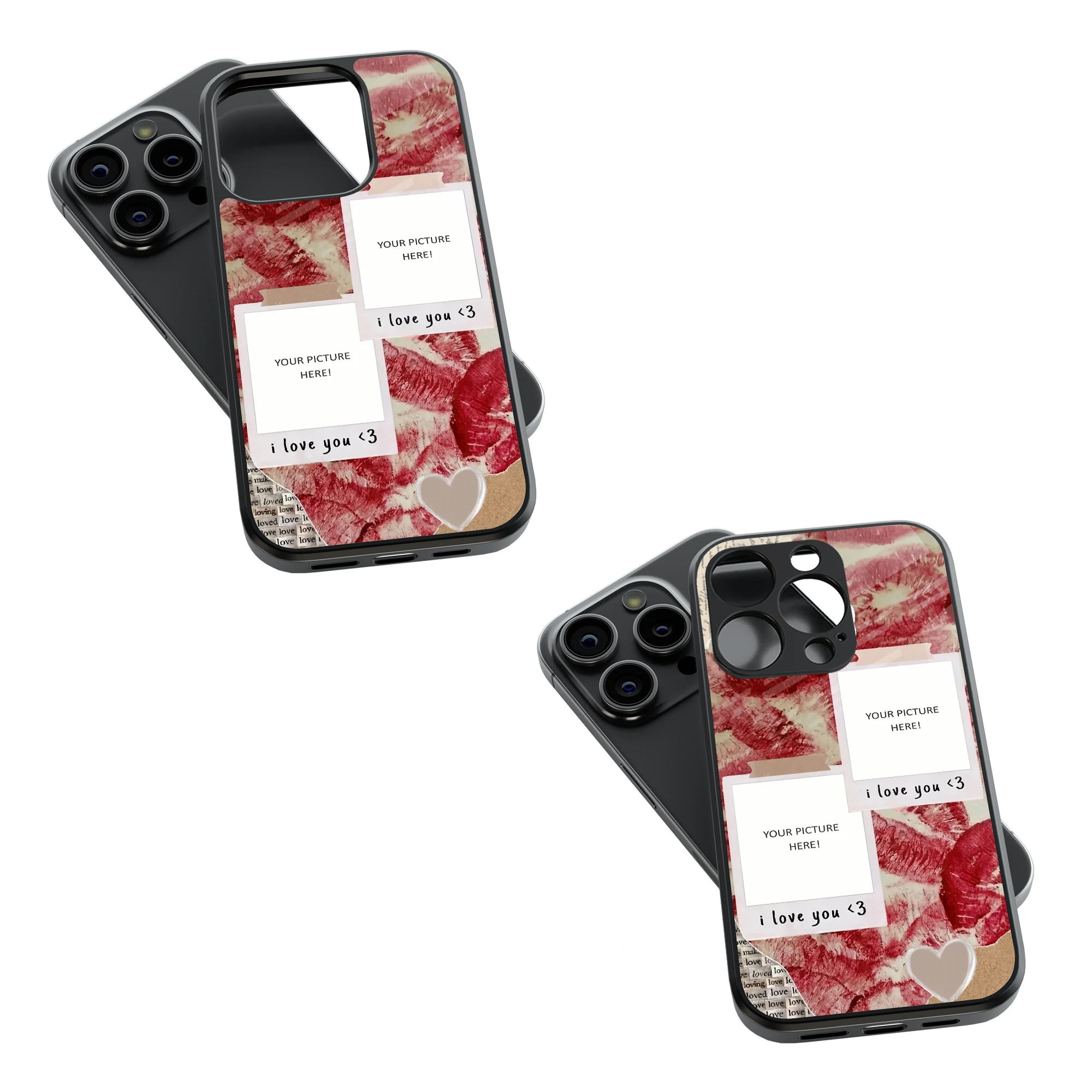 Polaroid Personalised Glass Phone Case