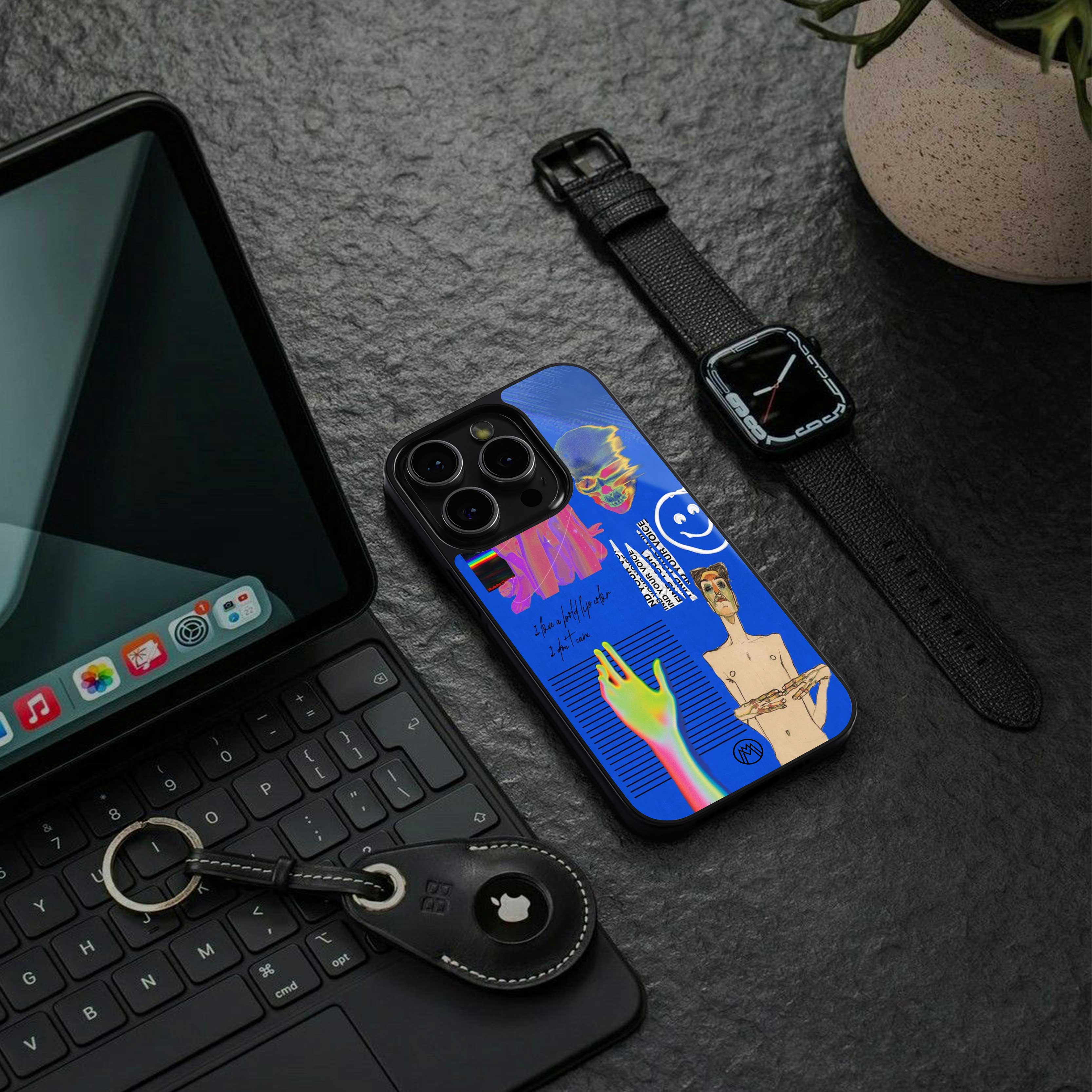lip love back phone cover | glass case for iphone 14 pro max