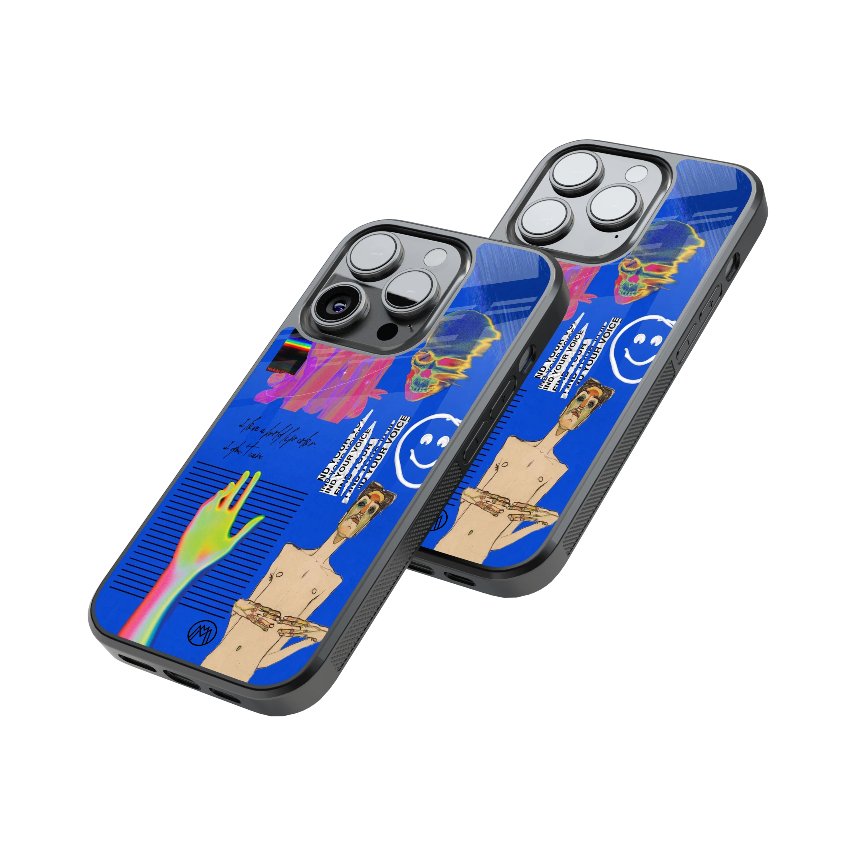 Protective Glass Back Phone Case Compatible with iPhone, Samsung, OnePlus, Pixel & More
