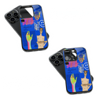 Trendy Glass Back Mobile Case for iPhone, Samsung, Redmi, OnePlus, Google Pixel, Motorola
