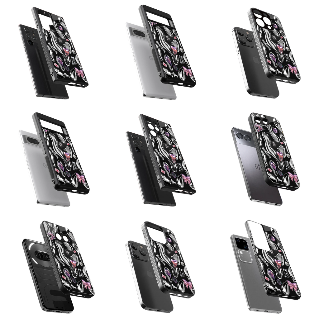 Durable Glass Back Mobile Case for iPhone, Samsung, OnePlus, Google Pixel, Redmi, Vivo, Oppo