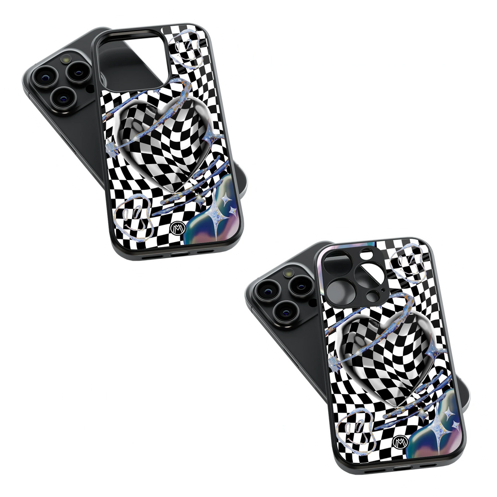 Trendy Glass Back Mobile Case for iPhone, Samsung, Redmi, OnePlus, Google Pixel, Motorola