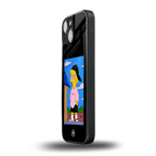 lisa simpson back phone cover | glass case for iphone 13 mini