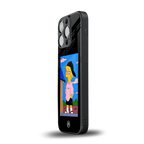 lisa simpson back phone cover | glass case for iphone 13 pro