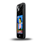 lisa simpson back phone cover | glass case for iphone 15
