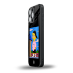 lisa simpson back phone cover | glass case for iphone 16 pro max
