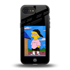 lisa simpson back phone cover | glass case for iphone 16e