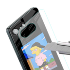 lisa simpson back phone cover | glass case for iphone 16e