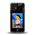 lisa simpson back phone cover | glass case for nothing phone 1
