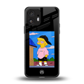 lisa simpson back phone cover | glass case for nothing phone 2