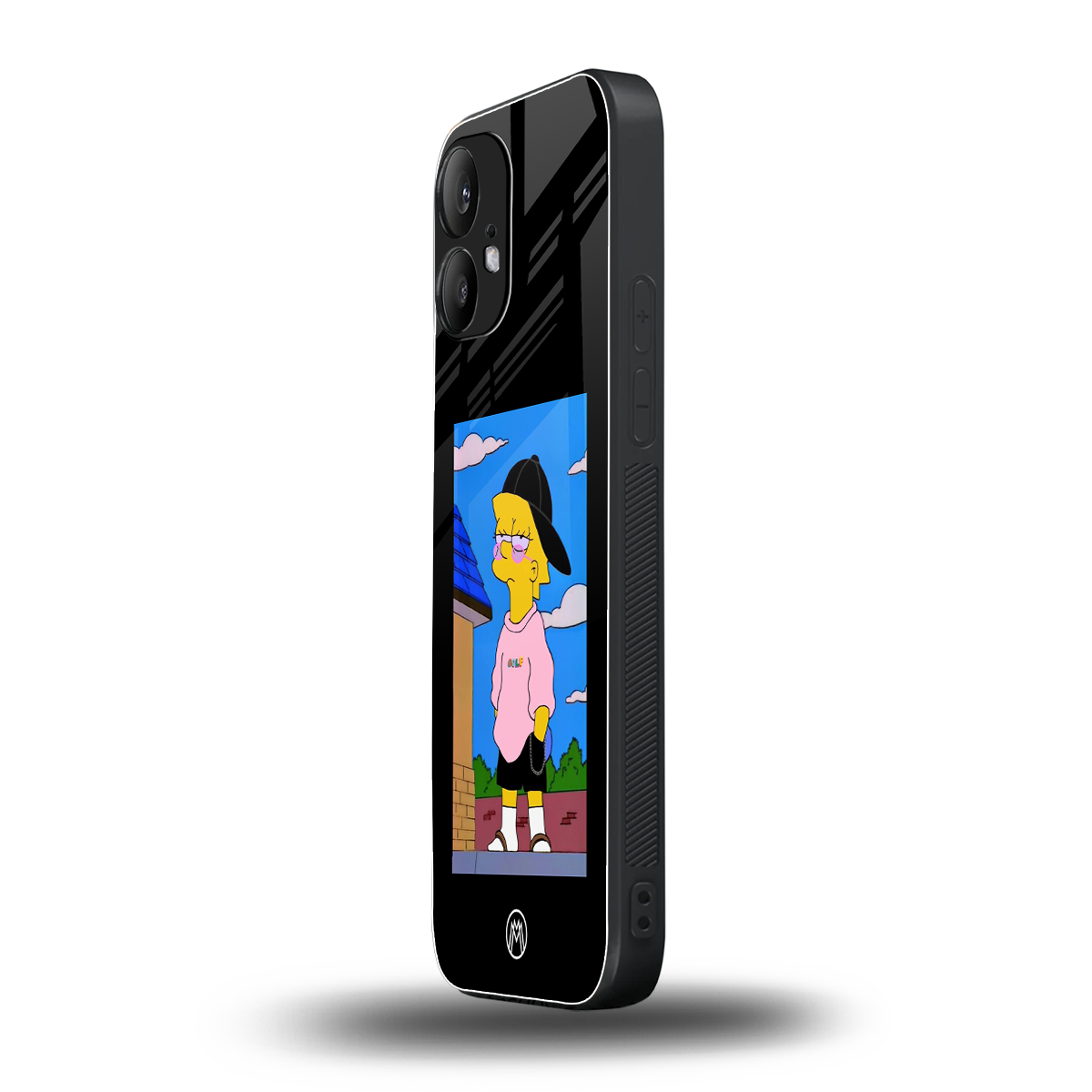 lisa simpson back phone cover | glass case for nothing phone 2