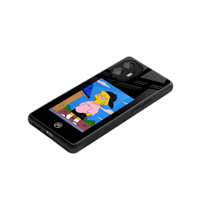 lisa simpson back phone cover | glass case for nothing phone 2