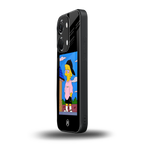 lisa simpson back phone cover | glass case for oneplus nord 3