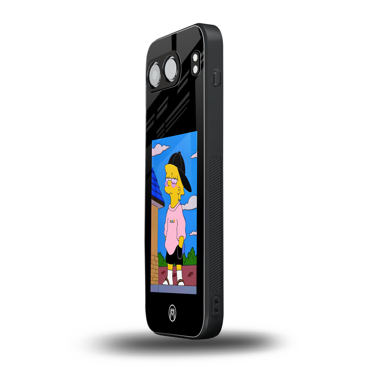 lisa simpson back phone cover | glass case for oneplus nord 4