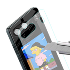lisa simpson back phone cover | glass case for oneplus nord 4