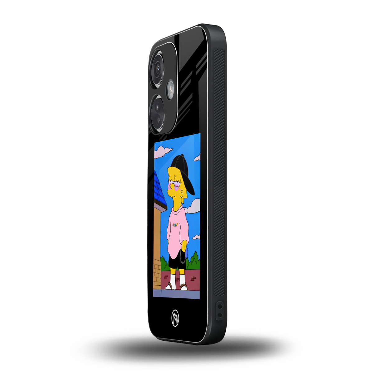 lisa simpson back phone cover | glass case for oneplus nord ce 3