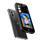 lisa simpson back phone cover | glass case for oneplus nord ce 4