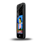 lisa simpson back phone cover | glass case for oneplus nord ce 4